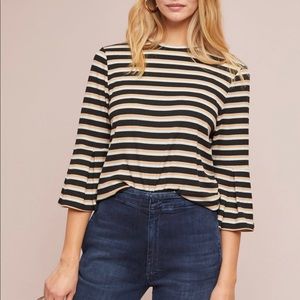 Anthropologie Striped Blouse Isla Maude